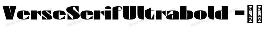 VerseSerifUltrabold 字体转换